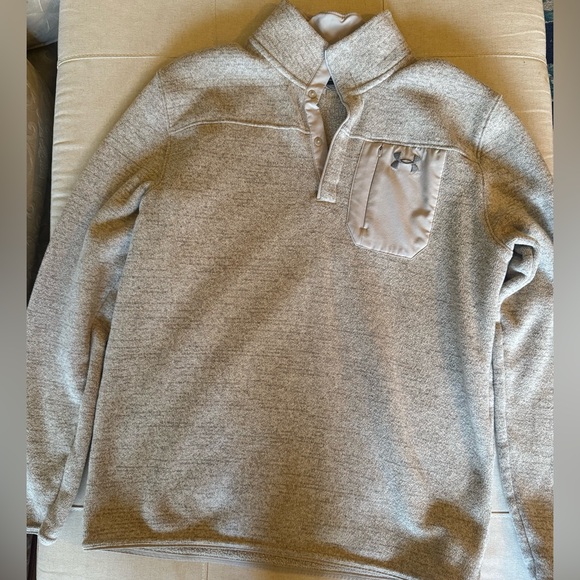 Under Armour Other - Under Armour Cream Sherpa-Lined Pullover